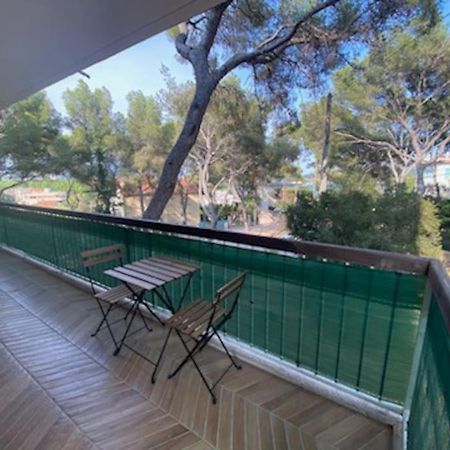T2 Avec Clim Et Terrasse Vue Mer, Les Sablettes La Seyne-sur-Mer Buitenkant foto
