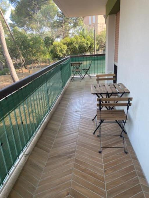 T2 Avec Clim Et Terrasse Vue Mer, Les Sablettes La Seyne-sur-Mer Buitenkant foto